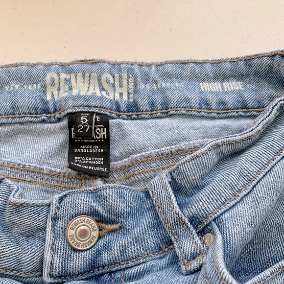 Rewash Jeans Women’s Size 5 Hi Rise Blue Distressed - Picture 4 of 6